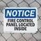 Signmission Fire Control Panel Located Inside OSHA Notice Sign, Plastic, 10in W x 7in L, 2PK OS-2PACK-NS-P-710-L-12556 - alternate 4